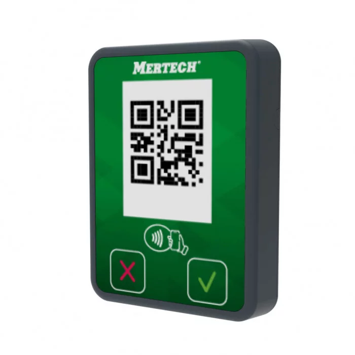 картинка Терминал оплаты СБП MERTECH Mini с NFC серый/зеленый от магазина ККМ.ЦЕНТР